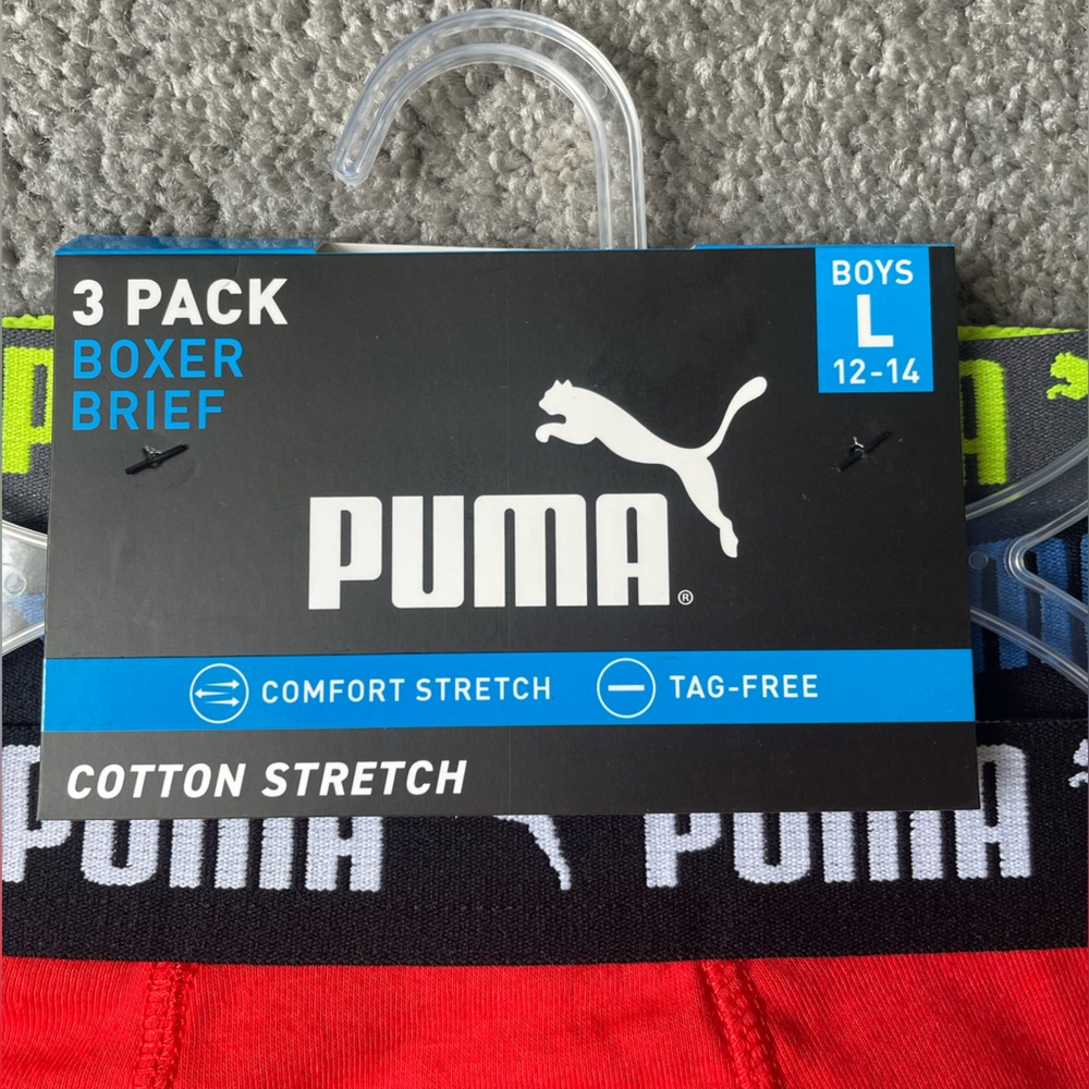 Puma Boys Boxer Brief - 3Pack - Picture 4 of 4